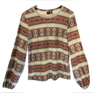 Cruel Denim Womens Western Print Long Sleeve Size Large!